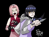 Sakura e Hinata vampire